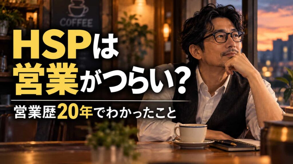HSP 営業 つらい