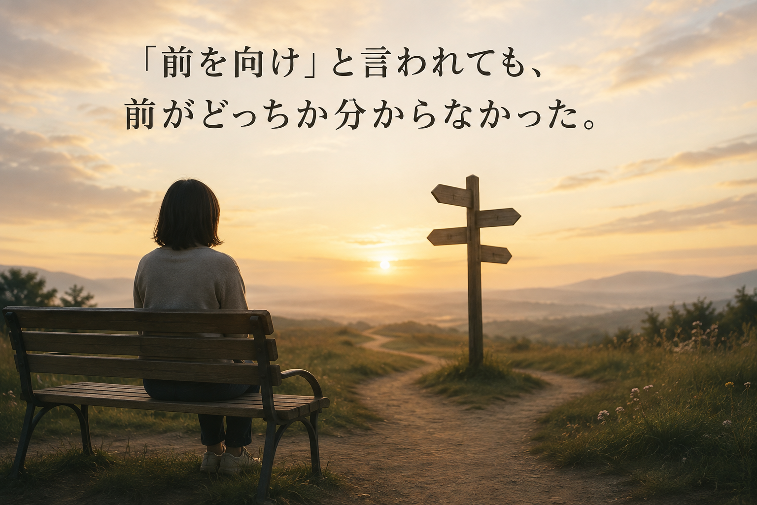 前を向けと言われても前がどっちか分からなかった