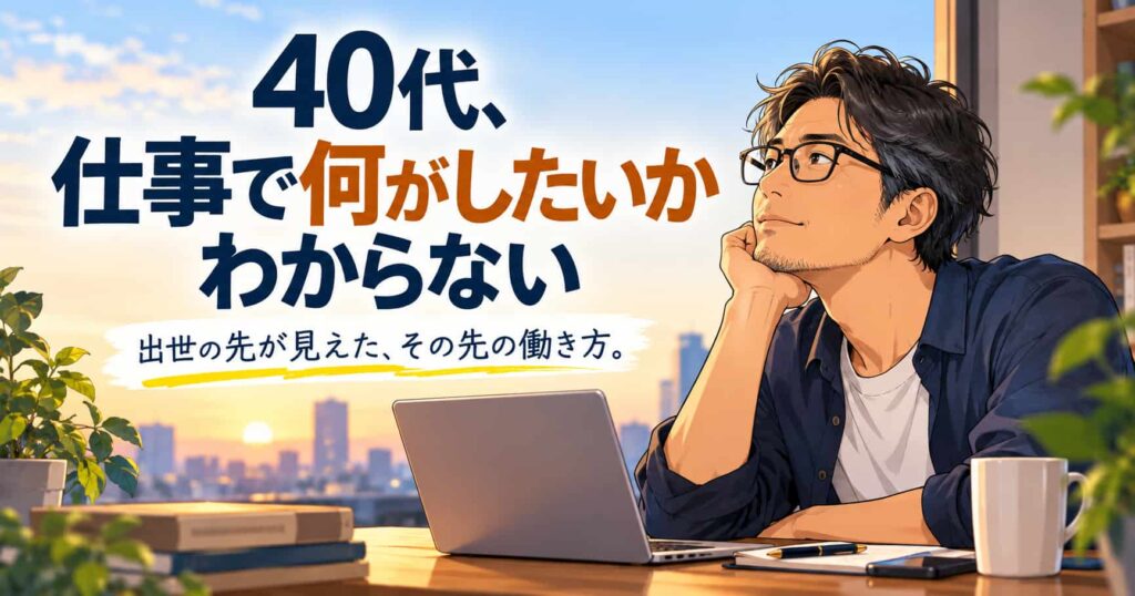 仕事 何 が したい か 分から ない 40 代