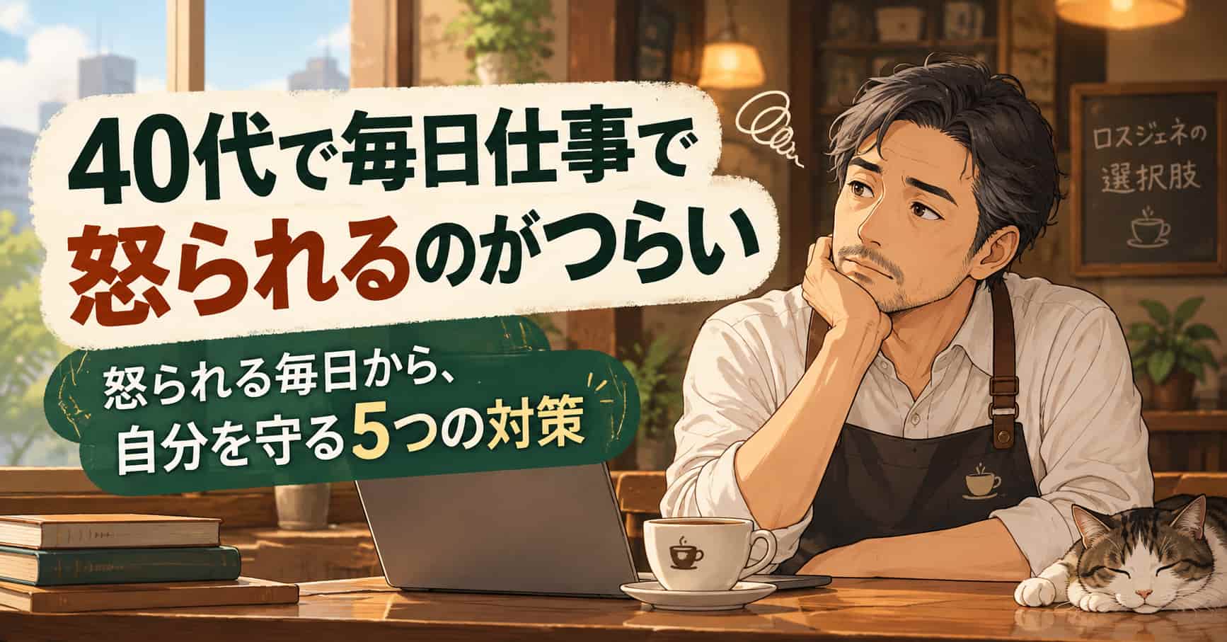 仕事 毎日 怒 られる 40 代